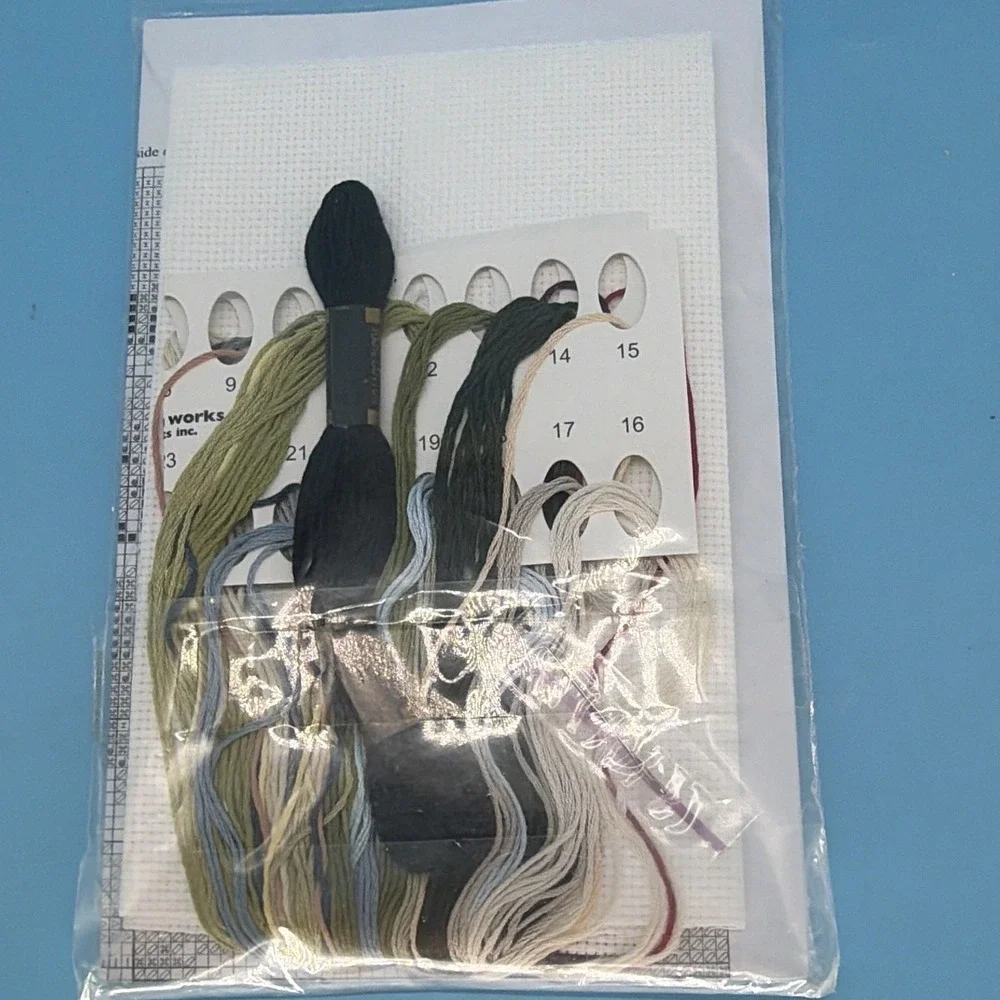 Crafting Lot Macrame Wall Hanging Kit 3 Cross Stitch Kits.